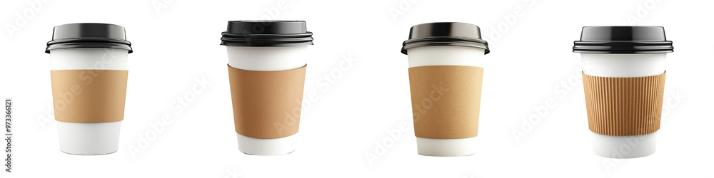 Coffee Cup Cover - Lid for covering coffee cups Isolated on Clear White Background Highly Detailed Coffee Cup Cover - Lid for covering coffee cups Isolated on Clear White Background Highly Detailed