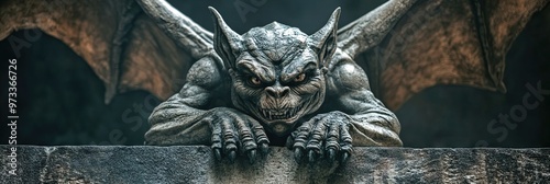 Obraz w ramie gargoyle,
