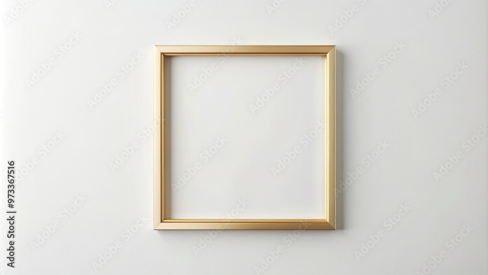 aesthetic, white wall,bird's eye view, mat, thin, elegant, A bird s eye view of a thin gold frame with a mat hanging on a white wall creating an elegant and minimalist aesthetic aesthetic, white wall,bird's eye view, mat, thin, elegant, A bird s eye view of a thin gold frame with a mat hanging on a white wall creating an elegant and minimalist aesthetic