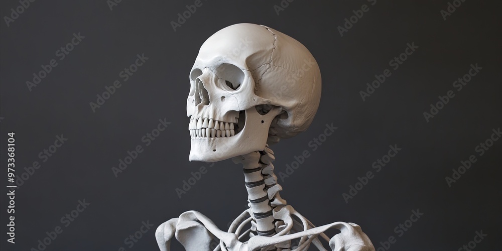 human skeleton - bones in skeletal formation