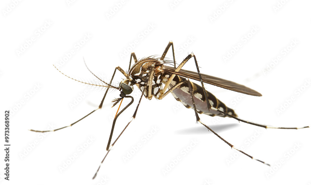 Flying mosquito on a transparent background Flying mosquito on a transparent background