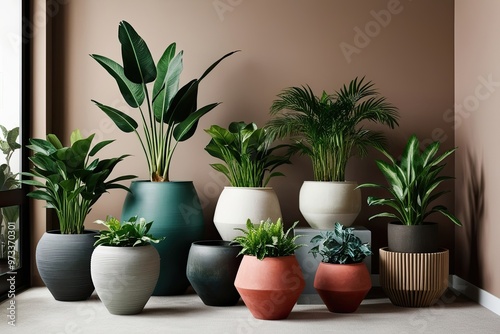 Stylish Indoor Plant Arrangements in Unique Designer Pots for Modern Home Decor