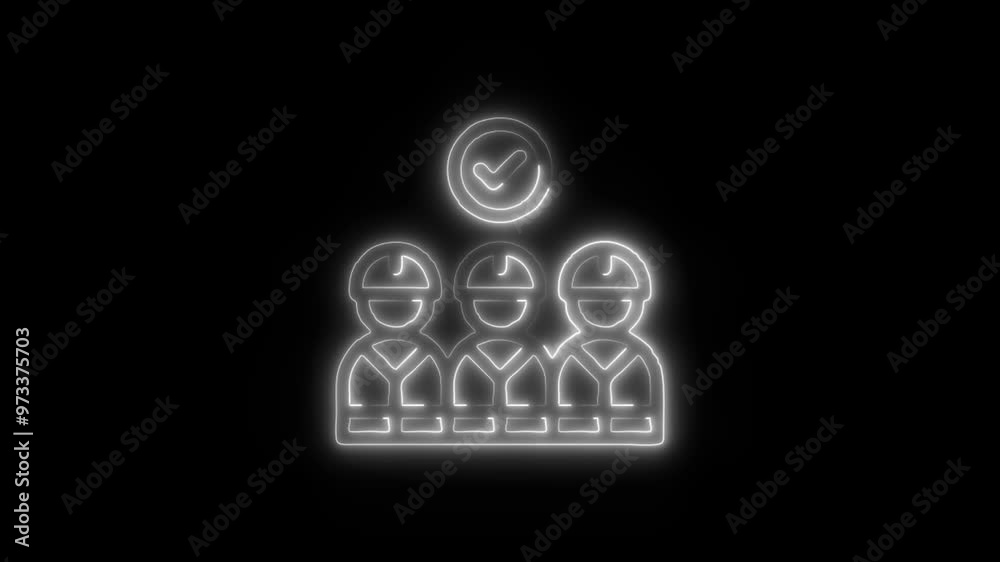 Candidate Icon in Video HD Neon Animation – Job Application and Recruitment Symbol with Dynamic Glow on Black Background Candidate Icon in Video HD Neon Animation – Job Application and Recruitment Symbol with Dynamic Glow on Black Background