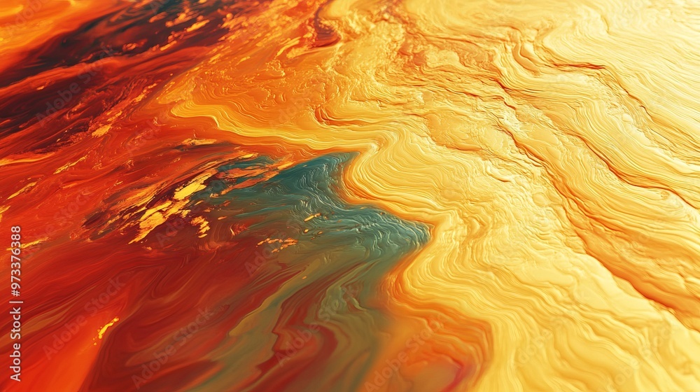 Heatmap of a river's temperature variation, with warm colors indicating warmer water near the surface and cooler tones representing deeper, colder sections. 4K hyperrealistic photo. Heatmap of a river's temperature variation, with warm colors indicating warmer water near the surface and cooler tones representing deeper, colder sections. 4K hyperrealistic photo.