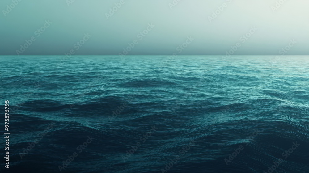 Fototapeta premium Gradient from deep navy to soft teal, with a smooth, tranquil texture that feels calming and serene, perfect for ocean or water themes, 4K hyperrealistic photo.