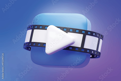 Social media logo icons isolated 3d render illustration