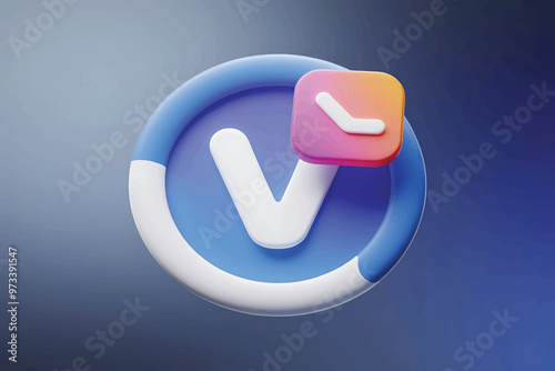 Social media logo icons isolated 3d render illustration