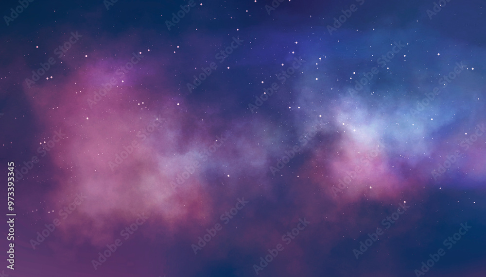 Fototapeta premium Abstract neon background, space nebula.