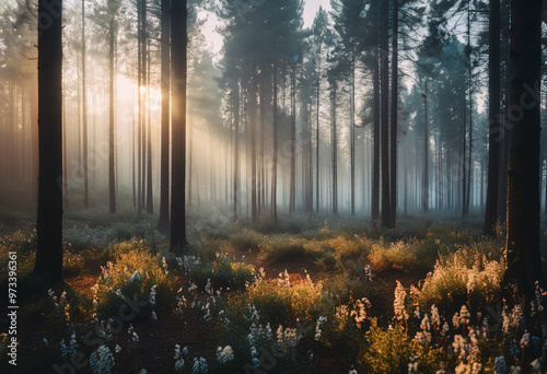 morning in the forest