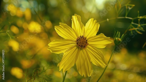 Sulfur Cosmos Bloom photo