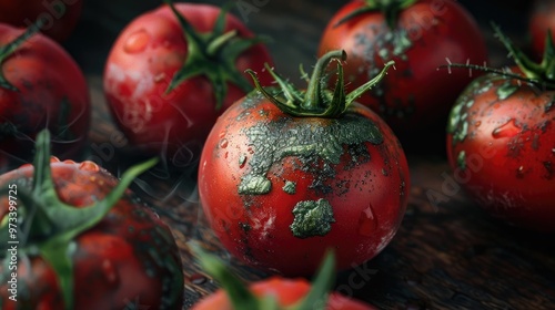 Spoiled Tomatoes with Mold photo