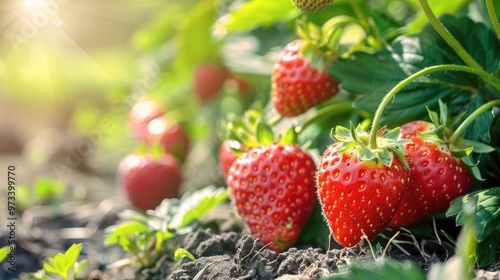 Sweet and ripe strawberry