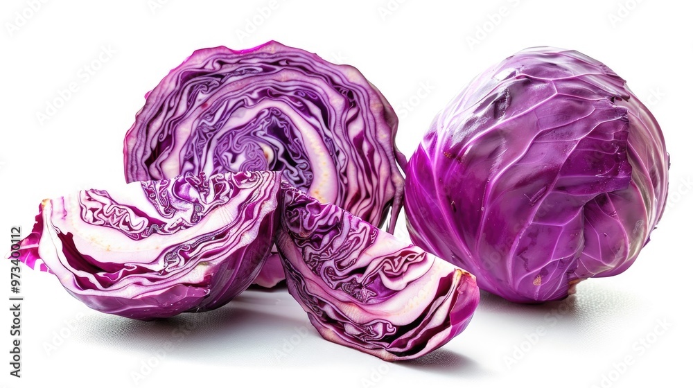 Tasty fermented cabbage isolated on white background Tasty fermented cabbage isolated on white background