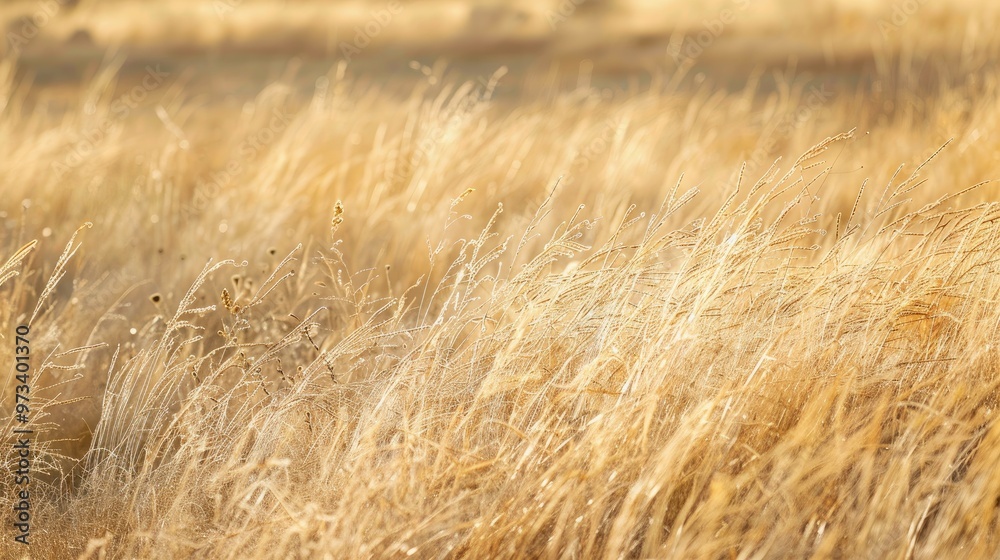 Sunlit dry grass photograph Sunlit dry grass photograph