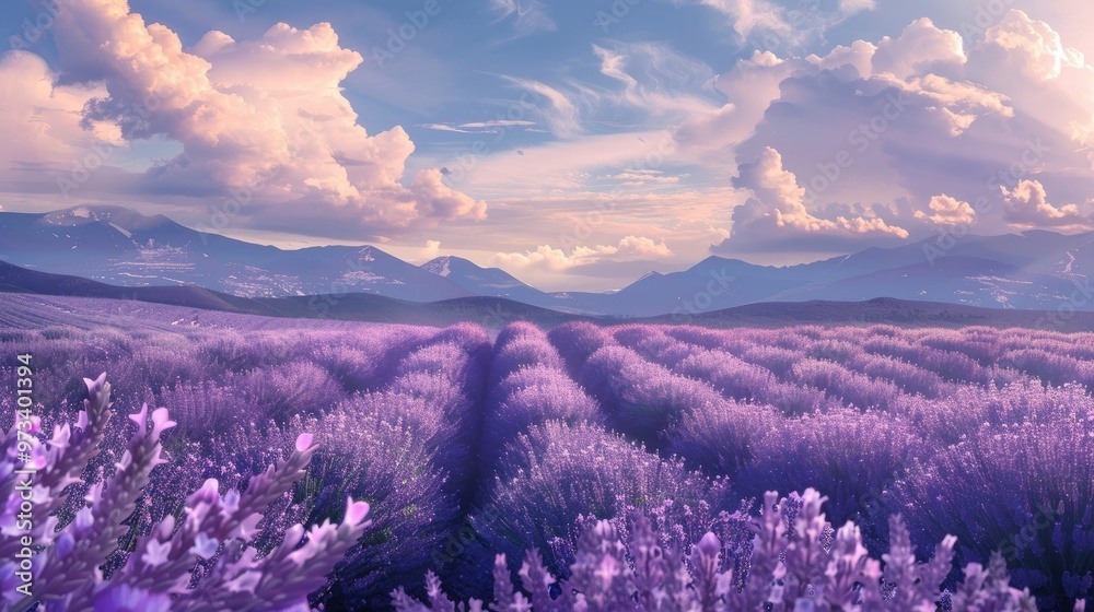 Obraz premium Summer lavender field