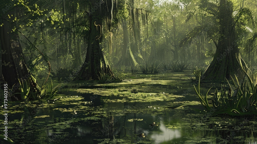 Obraz premium swamp vegetation