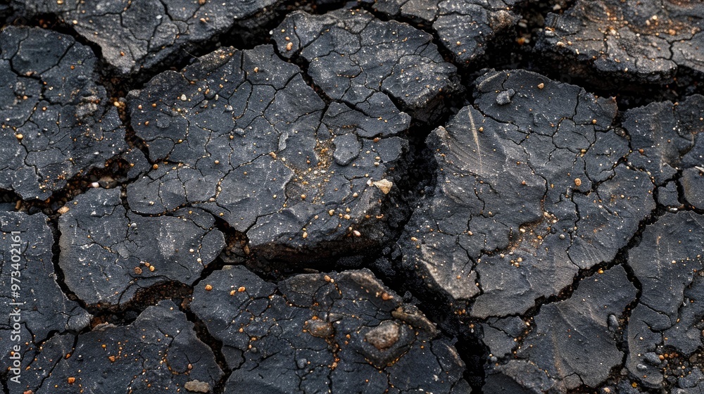 Small cracks in asphalt viewed up close Variant two Small cracks in asphalt viewed up close Variant two