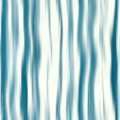 Modern summer thin line striped blur wash seamless pattern background for trendy beach wear and coastal living designs. Repeatable alcohol ink bleed effect in blue white indigo colors