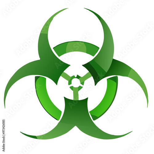 Biohazard Symbol Representing Environmental Hazards and Toxic Waste