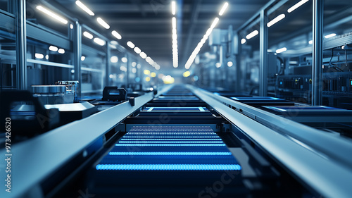 Wallpaper Mural 電子機器製造工場の自動化ライン Torontodigital.ca