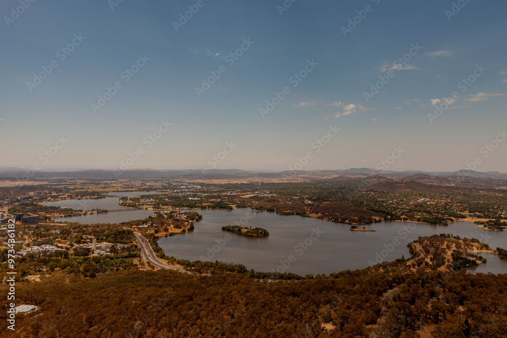 Aerial View of Lake Burley Griffin, Canberra, ACT, Australia Aerial View of Lake Burley Griffin, Canberra, ACT, Australia