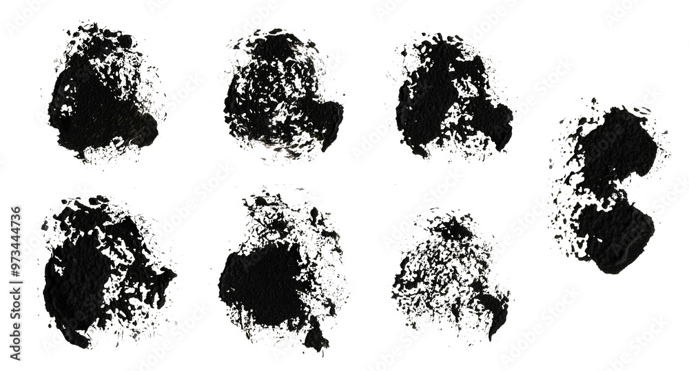 Fototapeta premium Brands of handmade textured brushes, set of great quality brushes. See more on our profile