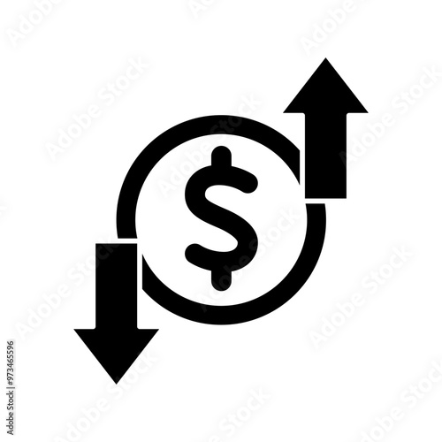 profit and loss concept line icon. Simple element illustration. profit and loss outline symbol design.