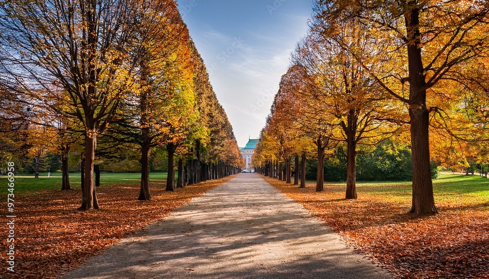 autumn trees in the park autumn trees in the park