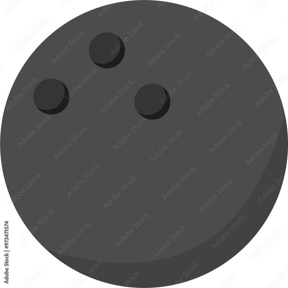 Fototapeta premium Bowling ball vector illustration. Sport ball vector