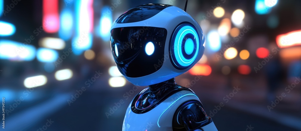 Boy robot rendered in 3D Boy robot rendered in 3D