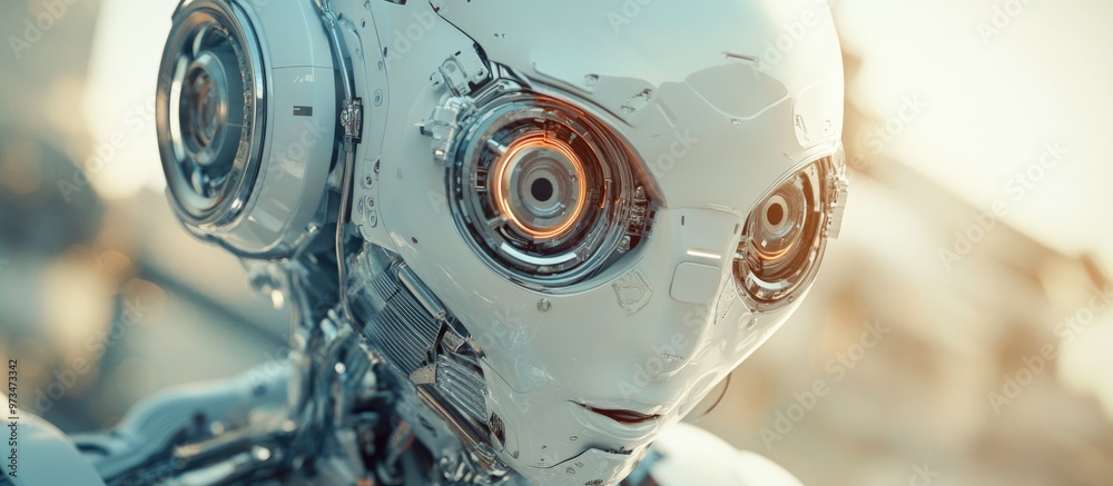 Fototapeta premium close up of a master robot