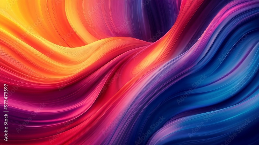 Colorful fluid waves background Colorful fluid waves background