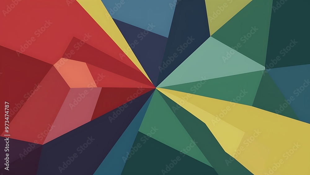 Minimal multicolored polygonal background Minimal multicolored polygonal background