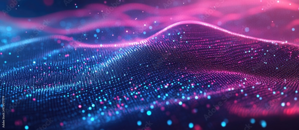 Fototapeta premium Abstract design of artificial intelligence Technology focused web background Virtual concept illustration