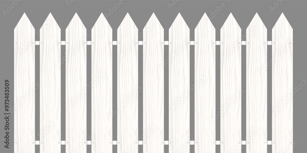 white painted wooden fence isolated white painted wooden fence isolated