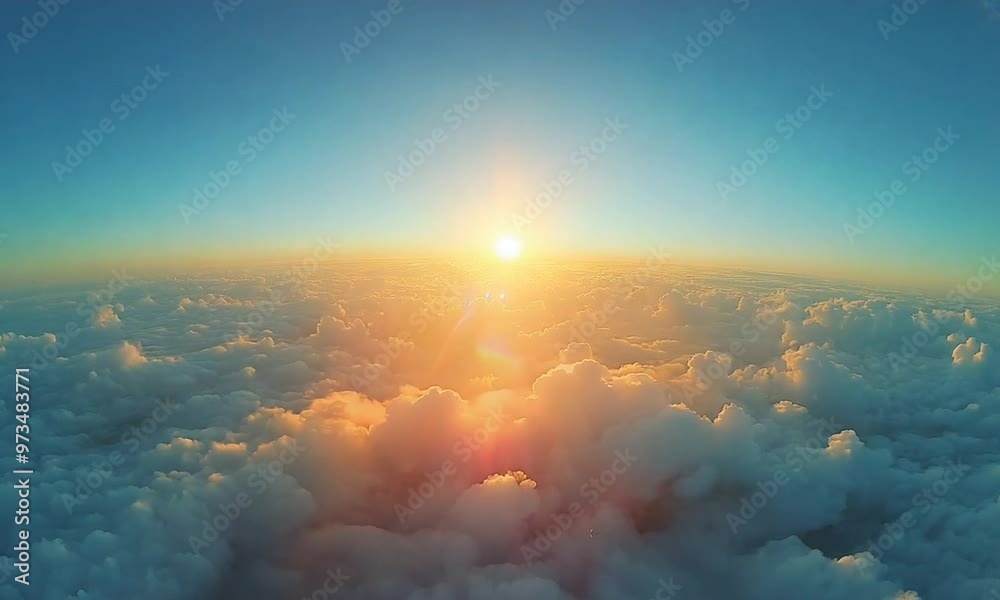 areal shot flying in sky passing through clouds at day time