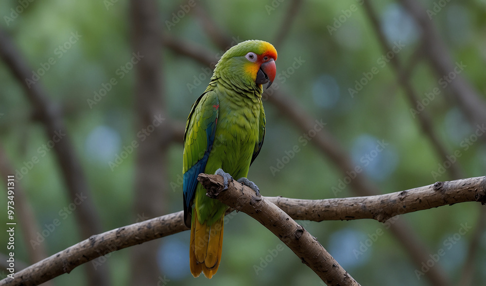 Beautiful parrot in the jungle Beautiful parrot in the jungle