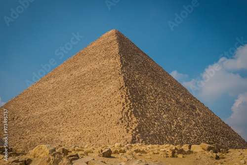 Different views of the Great pyramids of Giza and the Sphinx statue. 
A collection of styles from the place shows the sunset and clouds behind the Pyramids. 
Different angels also available. 
