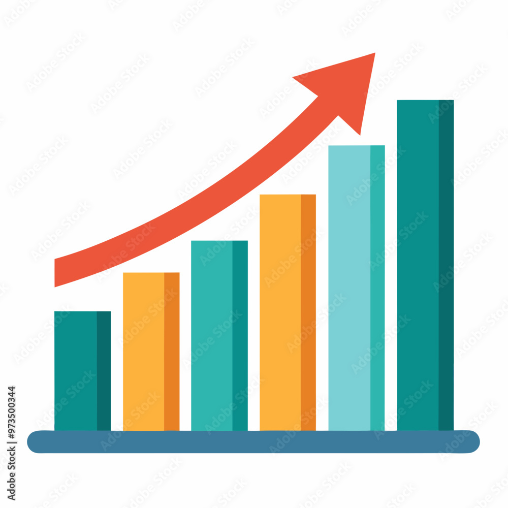 business graph with arrow business graph with arrow