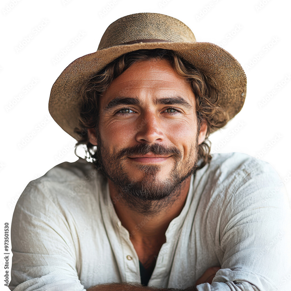 Agroecologist handsome smiling man isolated on transparent background - Portrait of model png file Agroecologist handsome smiling man isolated on transparent background - Portrait of model png file