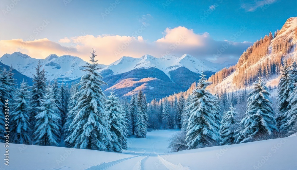 Obraz premium Winter landscape