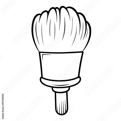 Brush up on design with a brush outline icon vector, perfect for creative and versatile applications.