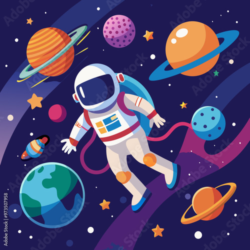  an-astronaut-floating-in-space-with-stars-and-plan