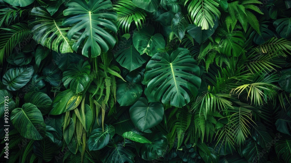 Tropical forest foliage wallpaper Tropical forest foliage wallpaper