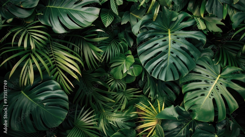 Tropical forest foliage wallpaper Tropical forest foliage wallpaper