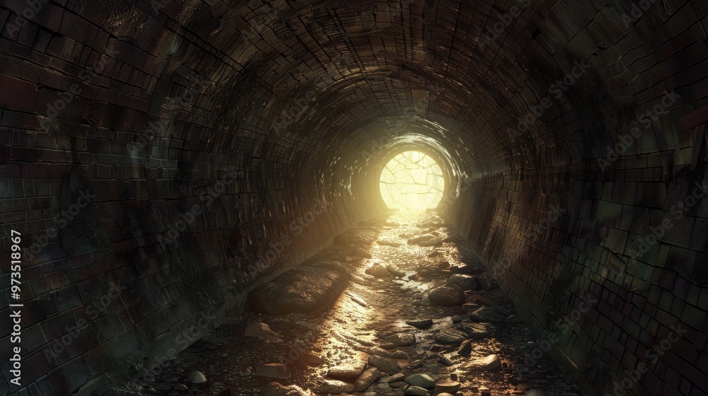 Obraz premium Tunnel s end light