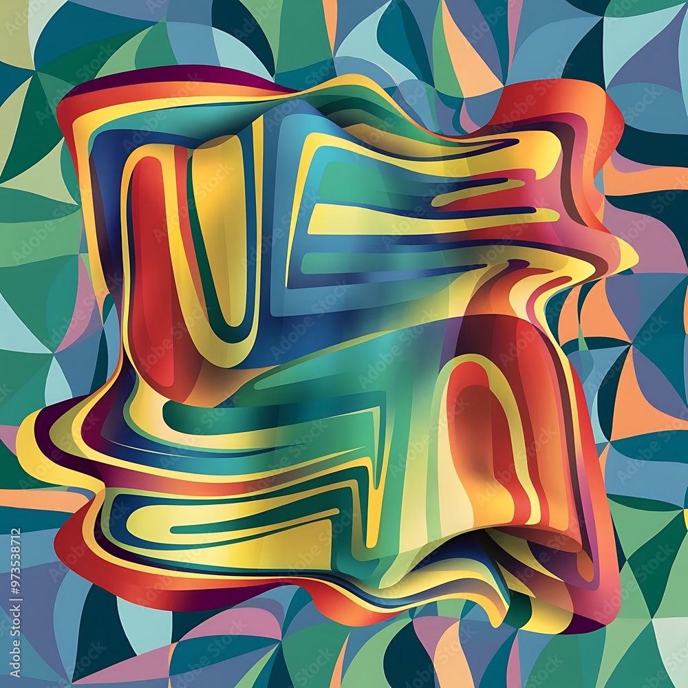 Obraz premium Abstract multicolored background with poly pattern