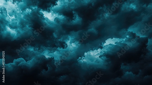 Abstract Dark Sky Wallpaper Backdrop Illustration Digital Art With Moody Clouds Suitable For Eerie Horror Themes