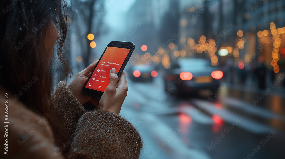 A phone scam (vishing) where the caller ID shows a fake number, with the recipient being alerted to the potential fraud.