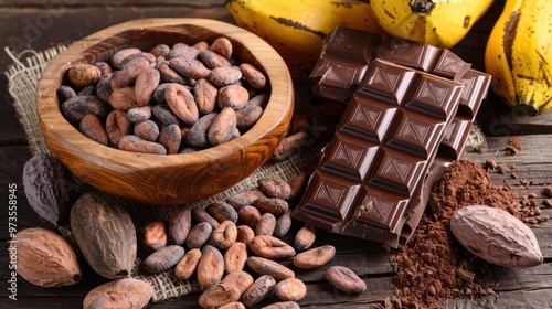 Organic Chocolate: Smooth chocolate made from organic cocoa beans, free from artificial additives, providing a deep, rich flavor and a pure, natural taste.

